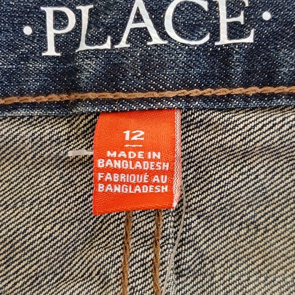 Children's Place Boy's Medium Wash Bootcut Jeans Size 12 - Picture 10 of 13